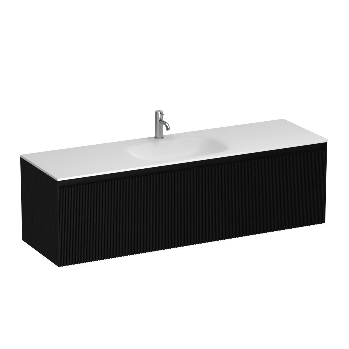 Strata Spio 1500 2 Drawer Vanity Centre Basin