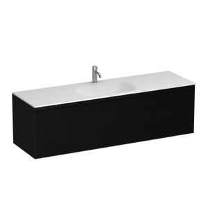 Strata Spio 1500 2 Drawer Vanity Centre Basin