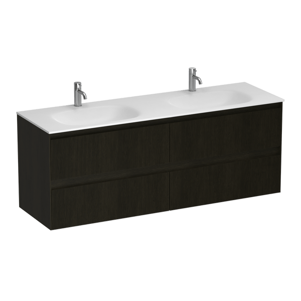 Strata Spio 1500 4 Drawer Vanity Double Basin - The Kitchen Hub