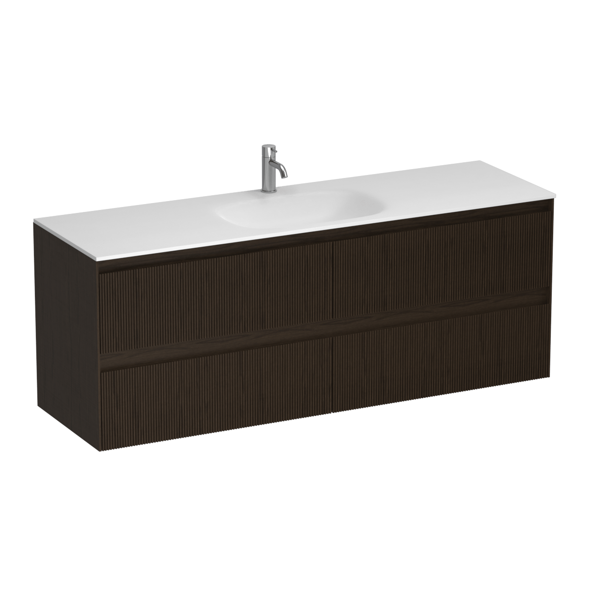 Strata Spio 1500 4 Drawer Vanity Centre Basin