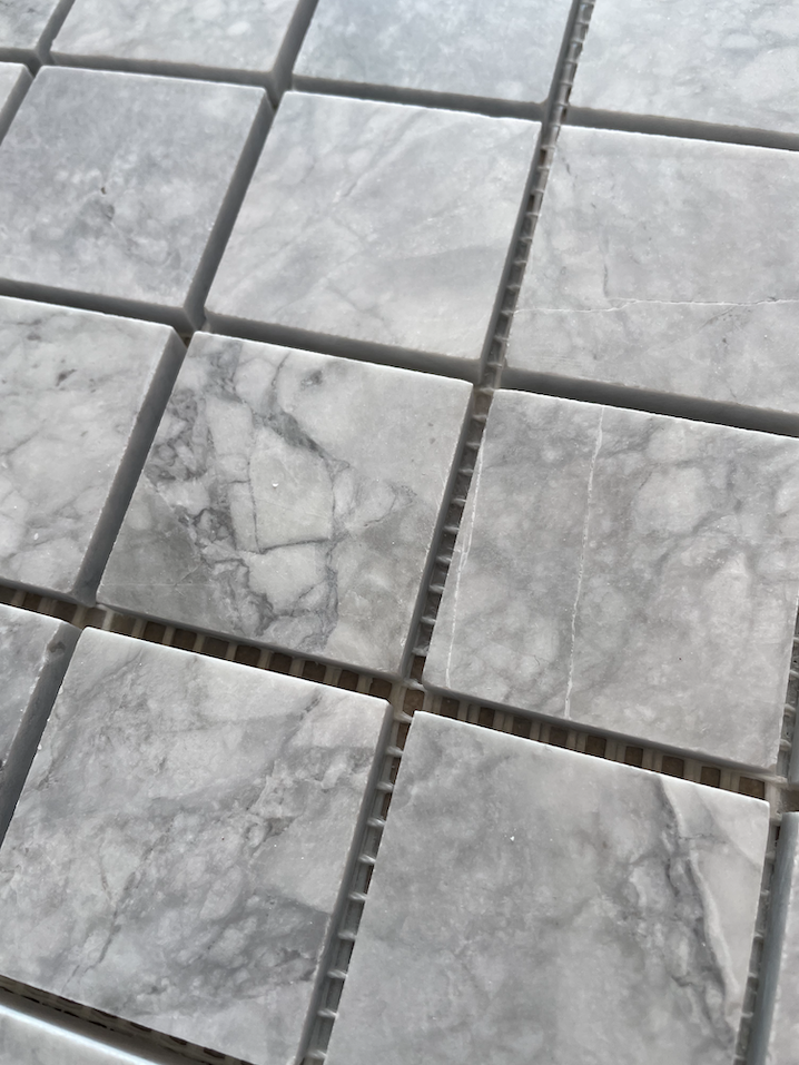 Square Mosaic | Super White Quartzite
