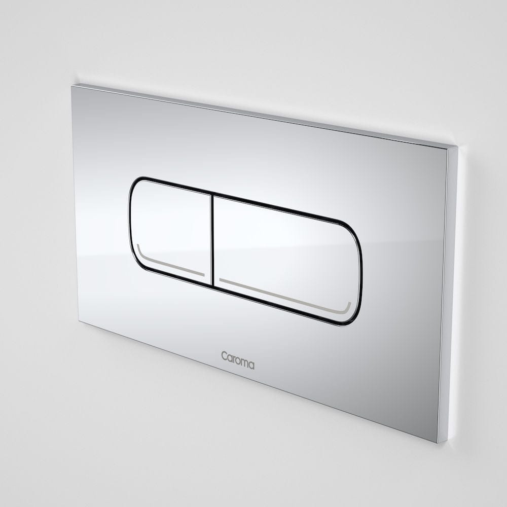 Caroma Flush Plate Caroma Invisi Series II Oval Metal Dual Flush Plate | Chrome