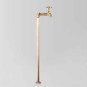 Astra Walker Bath Taps Astra Walker Eden Floor Mounted Pillar Tap | Brass Handle