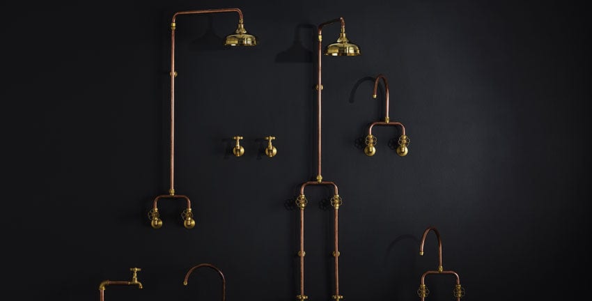 Astra Walker Showers Astra Walker Eden Bath & Shower Set | Brass Handle