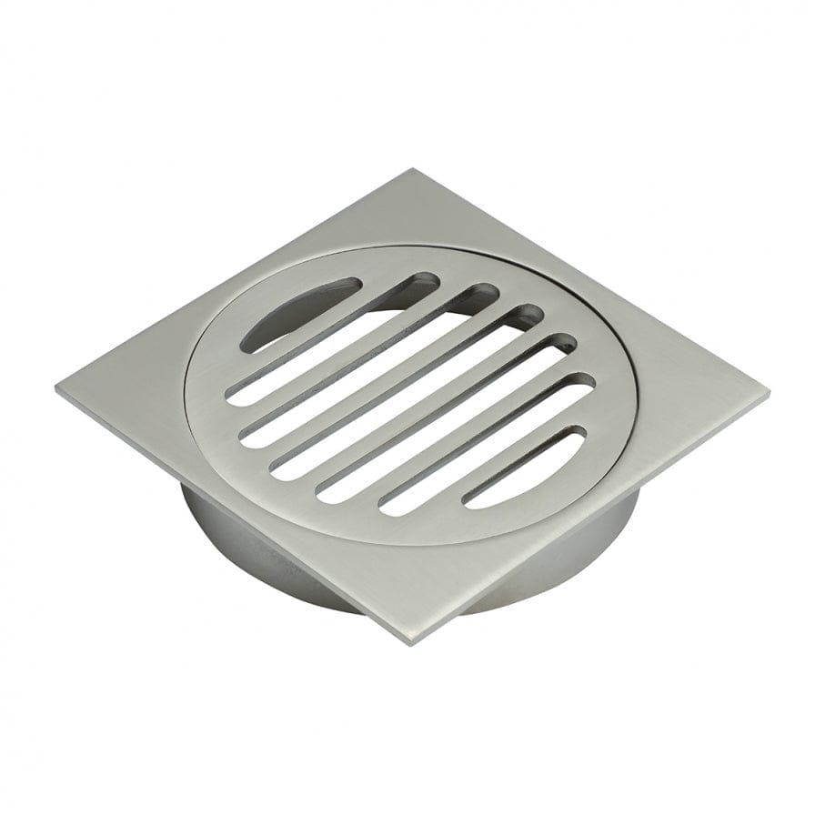 Heirloom Drain Heirloom Floor Drain 100mm | Brushed Nickel