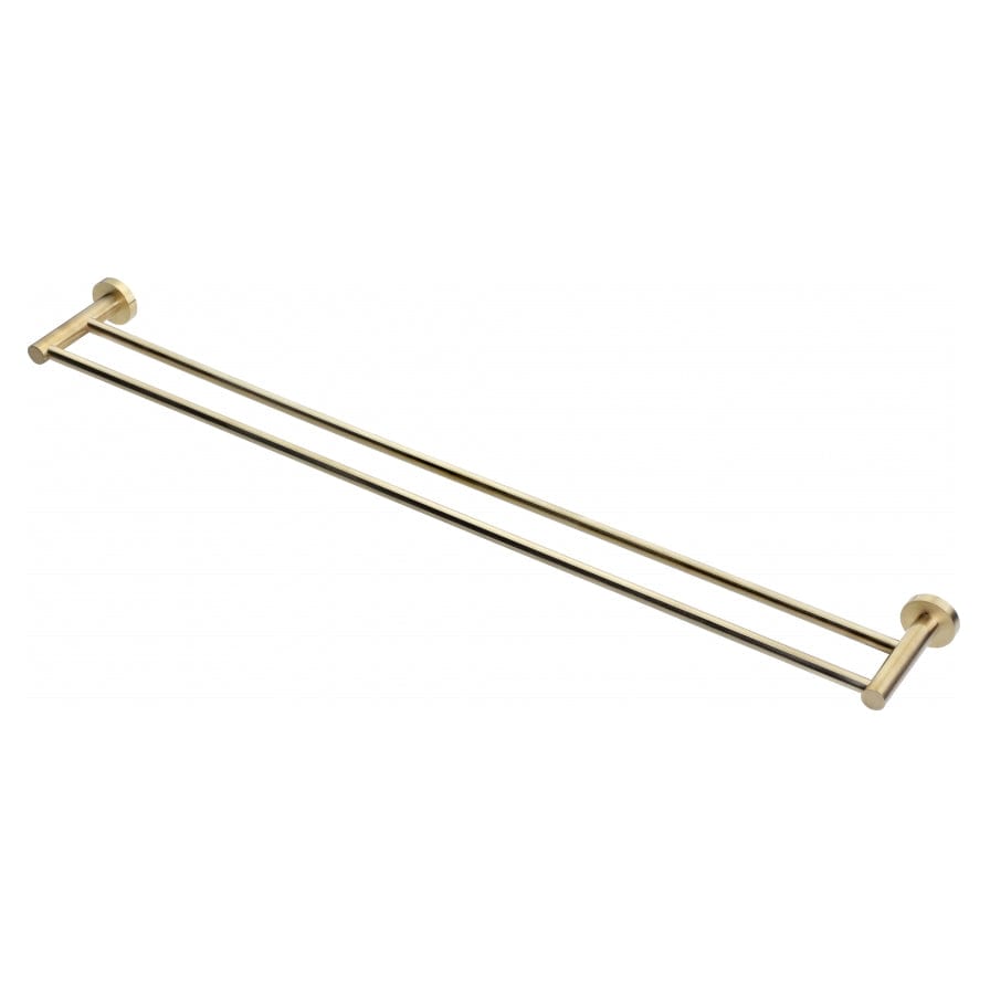 Heirloom Towel Rail Heirloom Aura Double Towel Rail 800mm | Brushed Brass