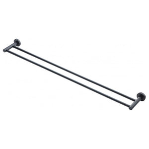 Heirloom Towel Rail Heirloom Aura Double Towel Rail 800mm | Black