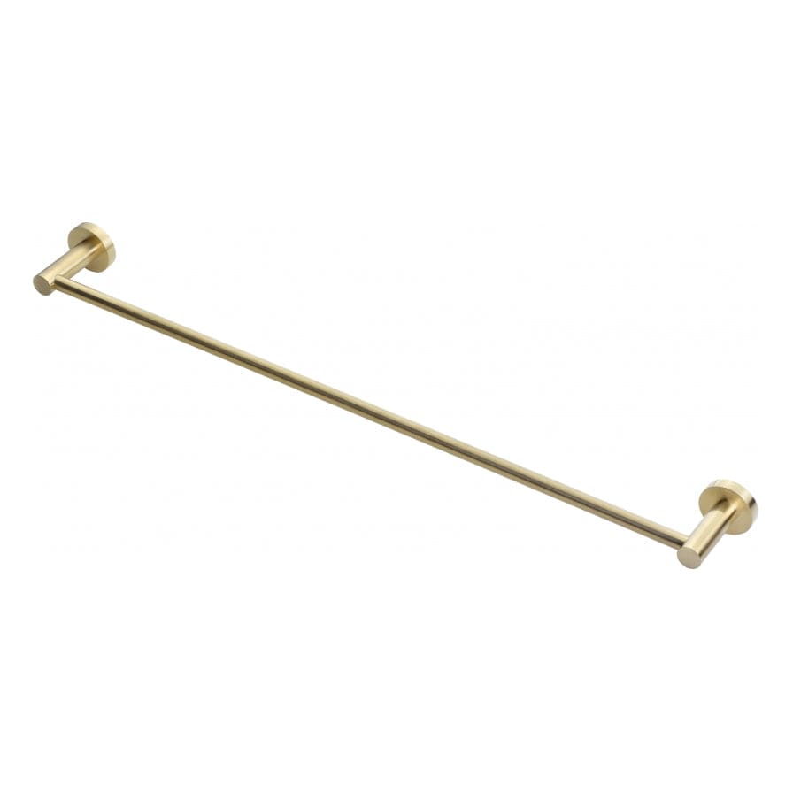 Heirloom Towel Rail Heirloom Aura Single Towel Rail 600mm | Brushed Brass