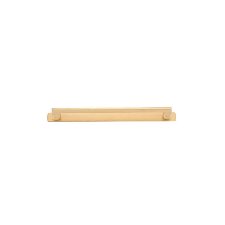 Iver Handles Iver Baltimore Cabinet Pull with Backplate | Brushed Brass | 256mm