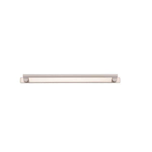 Iver Handles Iver Baltimore Cabinet Pull with Backplate | Satin Nickel | 320mm