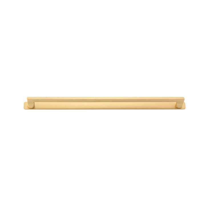 Iver Handles Iver Baltimore Cabinet Pull with Backplate | Brushed Brass | 450mm