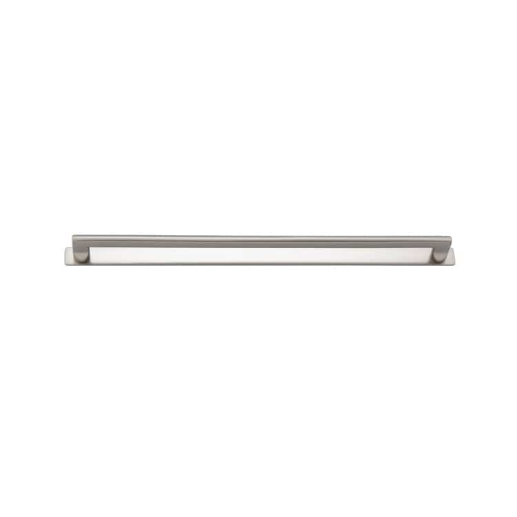 Iver Handles Iver Baltimore Cabinet Pull with Backplate | Satin Nickel | 450mm