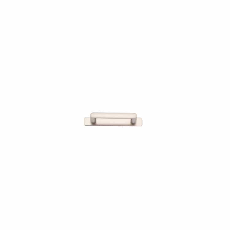 Iver Handles Iver Osaka Cabinet Pull with Backplate | Satin Nickel | 128mm