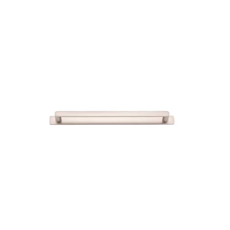Iver Handles Iver Osaka Cabinet Pull with Backplate | Satin Nickel | 256mm