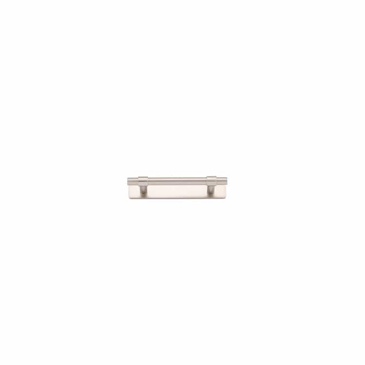 Iver Handles Iver Helsinki Cabinet Pull with Backplate |  Satin Nickel | 96mm