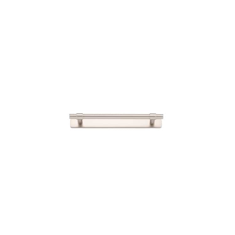 Iver Handles Iver Helsinki Cabinet Pull with Backplate | Satin Nickel | 160mm