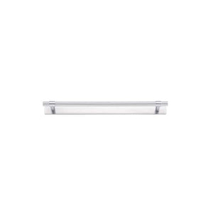 Iver Handles Iver Helsinki Cabinet Pull with Backplate | Brushed Chrome | 256mm