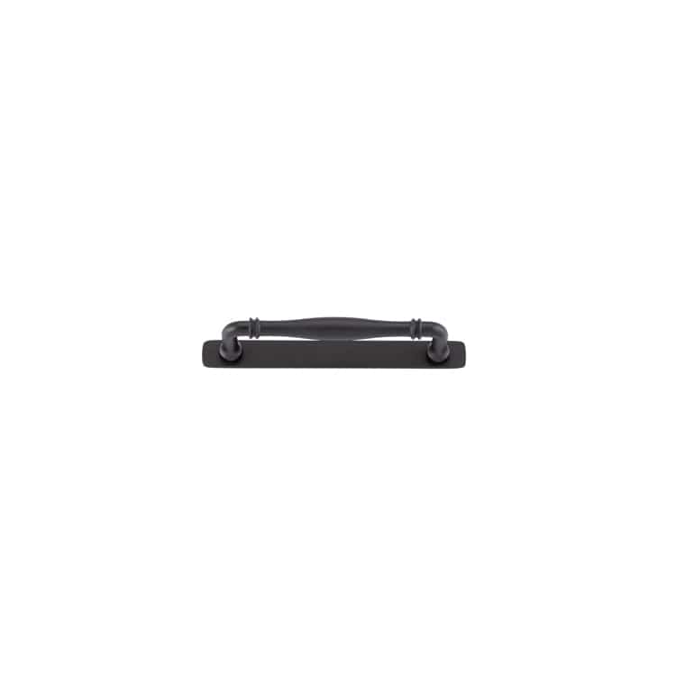 Iver Handles Iver Sarlat Cabinet Pull with Backplate | Matt Black | 160mm