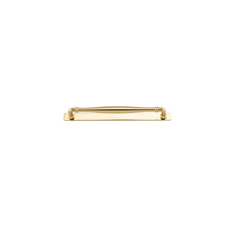 Iver Handles Iver Sarlat Cabinet Pull with Backplate | Polished Brass | 256mm