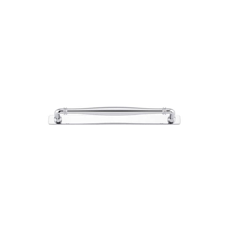 Iver Handles Iver Sarlat Cabinet Pull with Backplate | Polished Chrome | 256mm