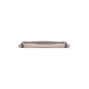 Iver Handles Iver Sarlat Cabinet Pull with Backplate | Distressed Nickel | 256mm