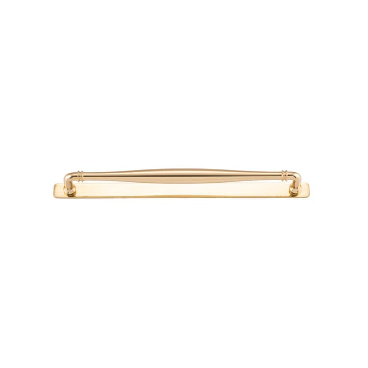 Iver Handles Iver Sarlat Cabinet Pull with Backplate | Polished Brass | 320mm