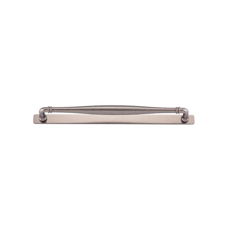 Iver Handles Iver Sarlat Cabinet Pull with Backplate | Distressed Nickel | 450mm