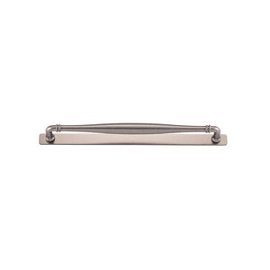 Iver Handles Iver Sarlat Cabinet Pull with Backplate | Distressed Nickel | 450mm