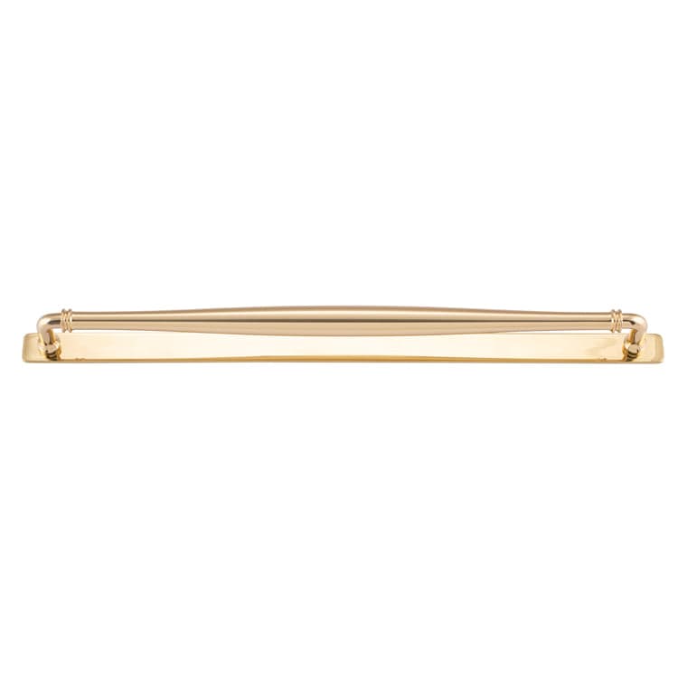 Iver Handles Iver Sarlat Cabinet Pull with Backplate | Polished Brass | 450mm