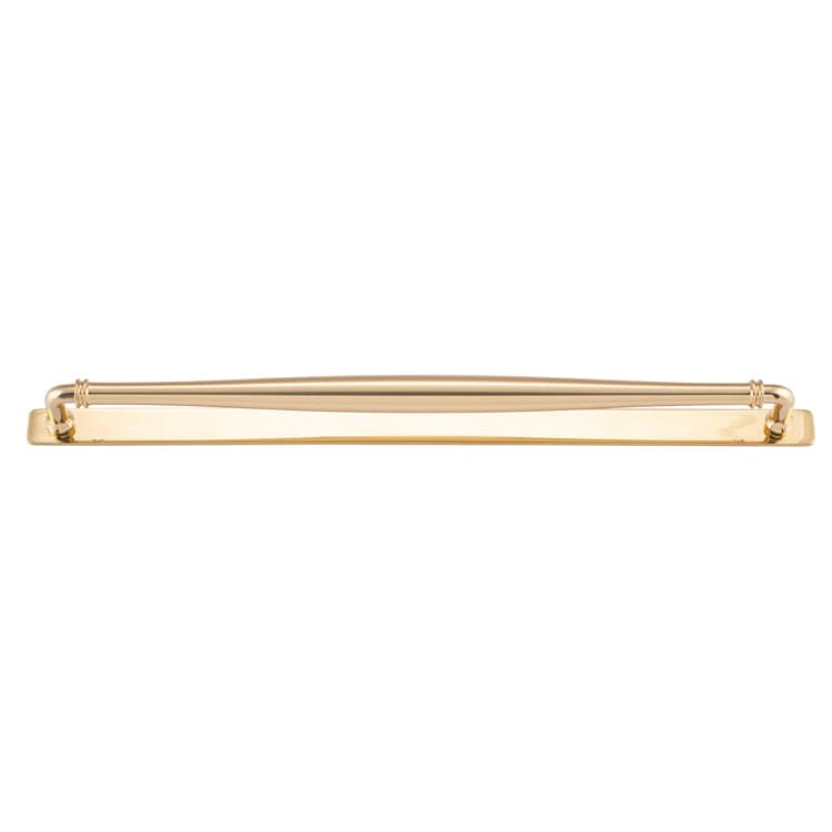 Iver Handles Iver Sarlat Cabinet Pull with Backplate | Polished Brass | 450mm