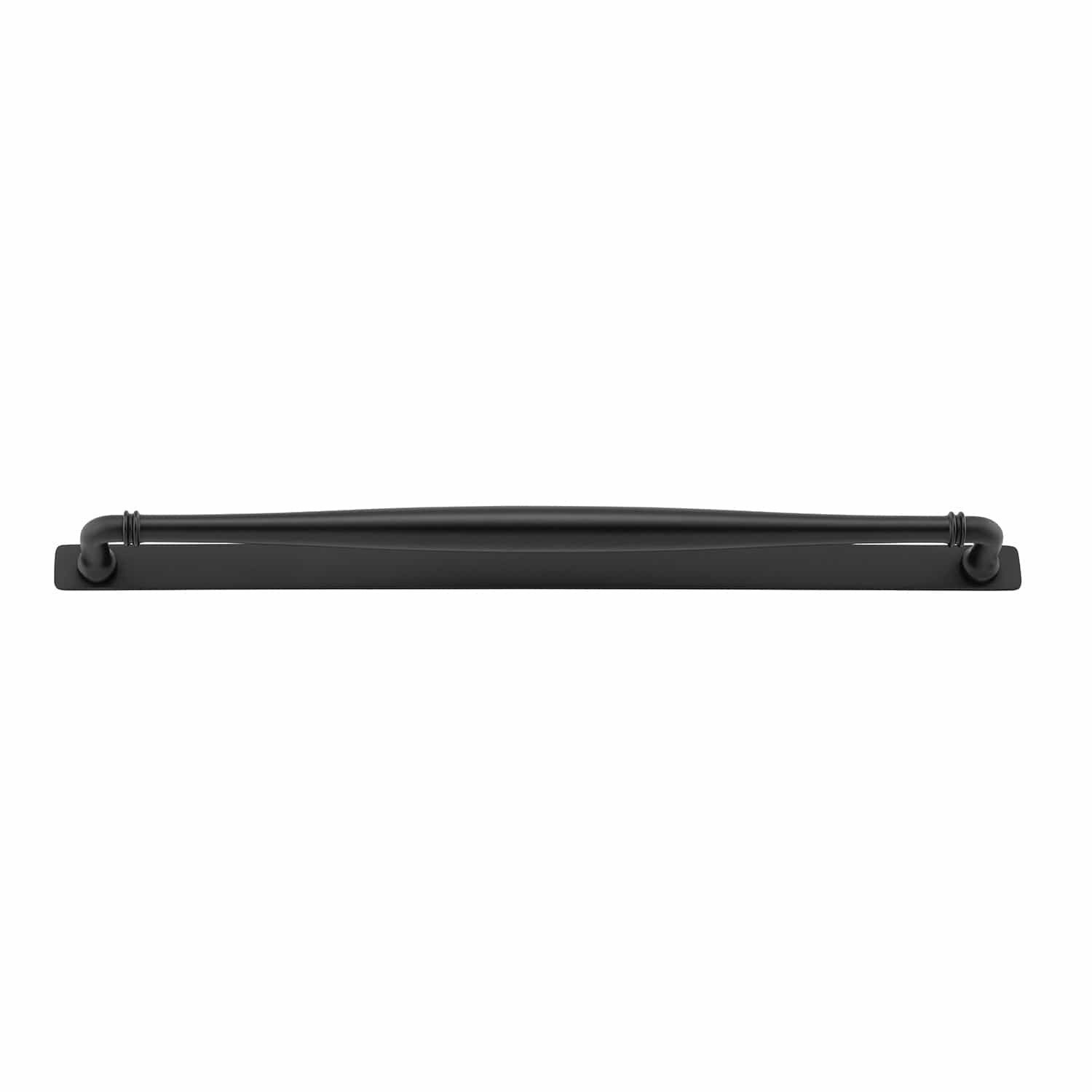 Iver Handles Iver Sarlat Cabinet Pull with Backplate | Matt Black | 450mm