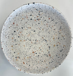 Rose & Stone Rose & Stone | White Terrazzo Basin