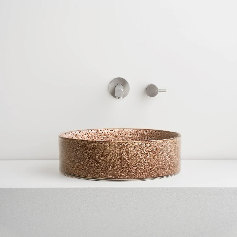 Robert Gordon Clay 350 Round Vessel Basin | White Ochre