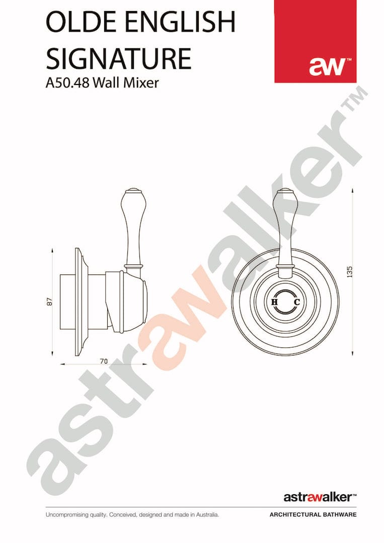 Astra Walker Wall Mixers Astra Walker Signature Wall Mixer