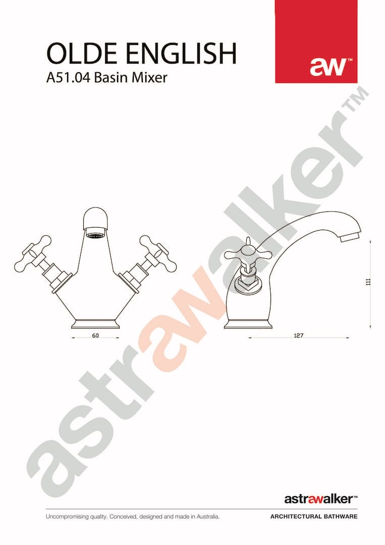 Astra Walker Basin Taps Astra Walker Olde English Basin Mixer