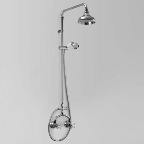 Astra Walker Showers Astra Walker Olde English Exposed Shower Set with Taps, Diverter & Single Function Hand Shower