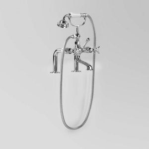 Astra Walker Bath Taps Astra Walker Olde English Hob Mounted Bath Mixer with Single Function Hand Shower