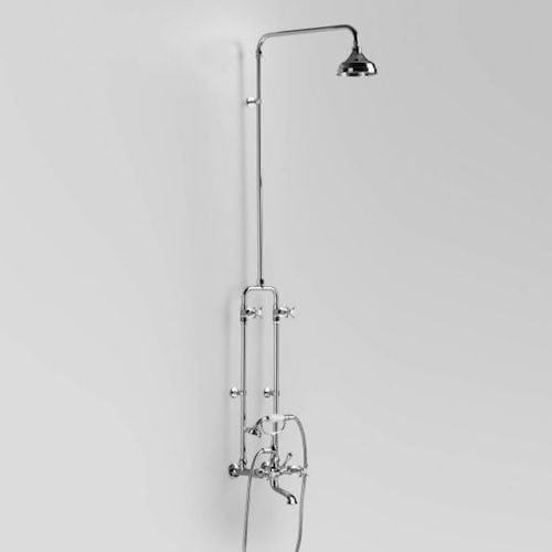 Astra Walker Showers Astra Walker Olde English Exposed Bath & Shower Set with Taps, Diverter & Single Function Hand Shower