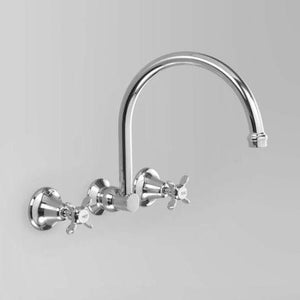 Astra Walker Kitchen Taps Astra Walker Olde English Gooseneck Wall Set with 260mm Spout