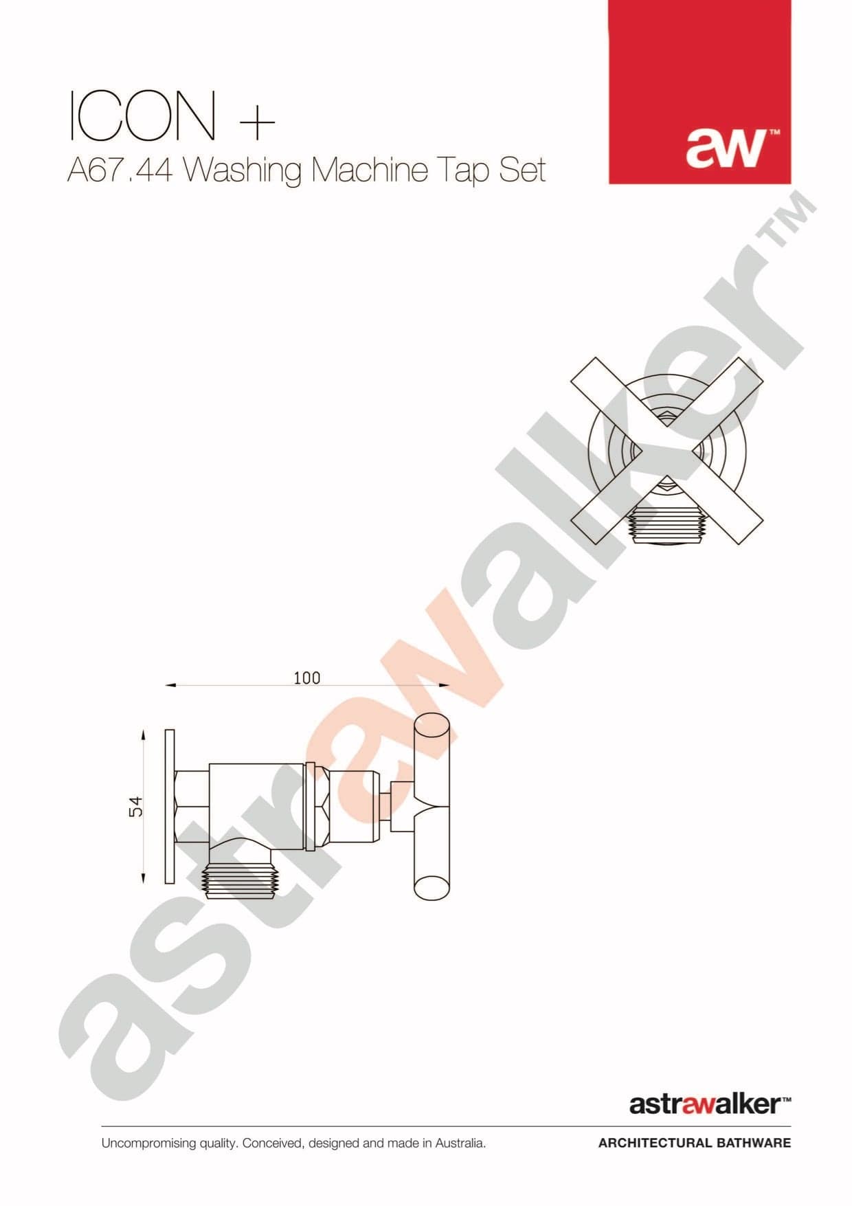 Astra Walker Laundry Tap Astra Walker Icon + Washing Machine Tap Set