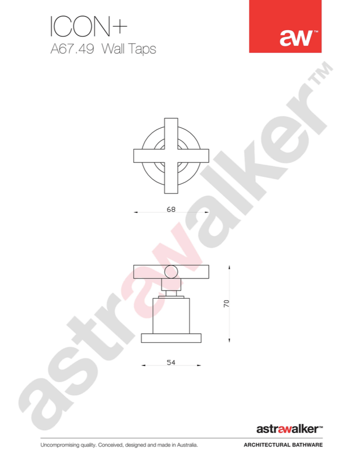 Astra Walker Wall Mixers Astra Walker Icon + Wall Tap Set
