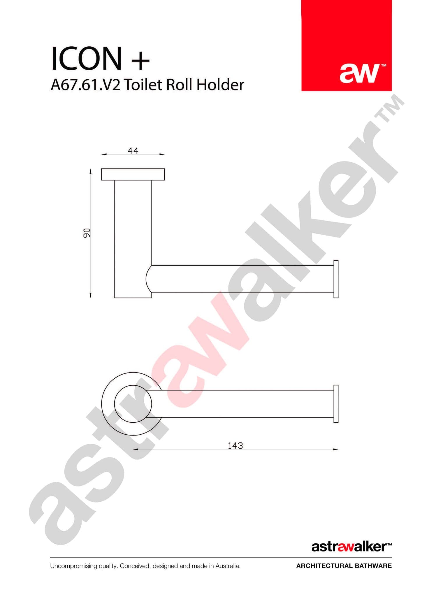 Astra Walker Toilet Roll Holders Astra Walker Icon + Toilet Roll Holder