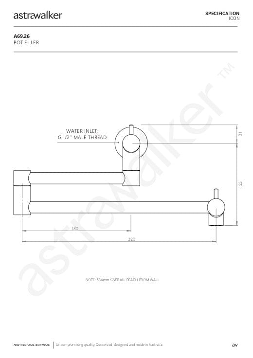 Astra Walker Pot Filler Astra Walker Icon Pot Filler