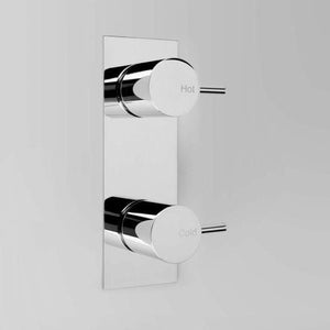 Astra Walker Wall Mixers Astra Walker Icon Wall Tap Set on Backplate Offset