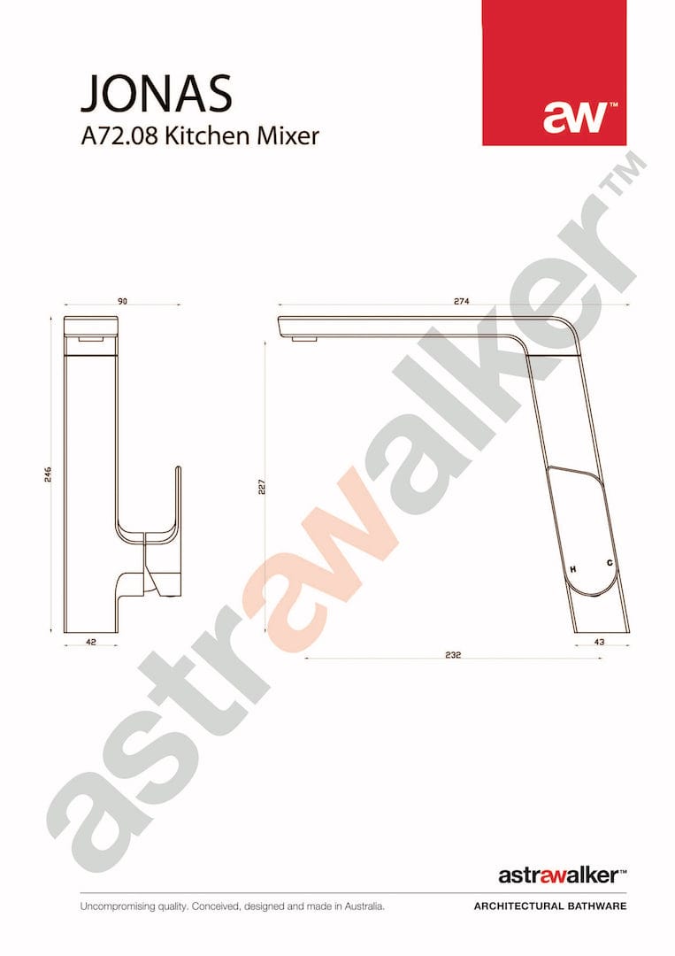 Astra Walker Kitchen Taps Astra Walker Jonas Sink Mixer