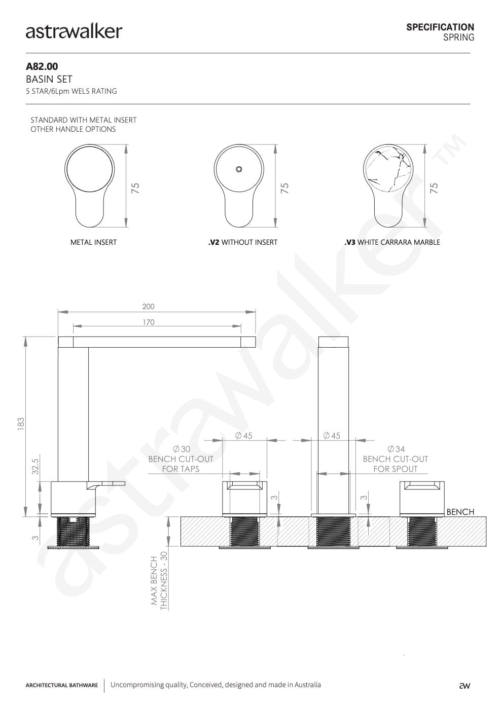 Astra Walker Spouts Astra Walker Spring Hob Spout 200mm