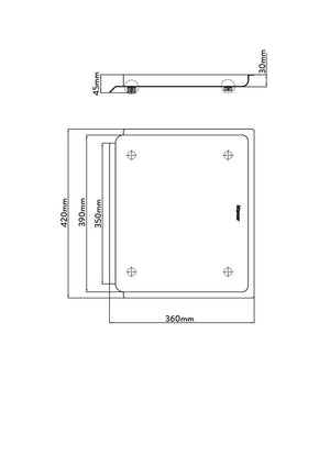 Mercer Kitchen Accessories Mercer Aurora Draining Tray | Black