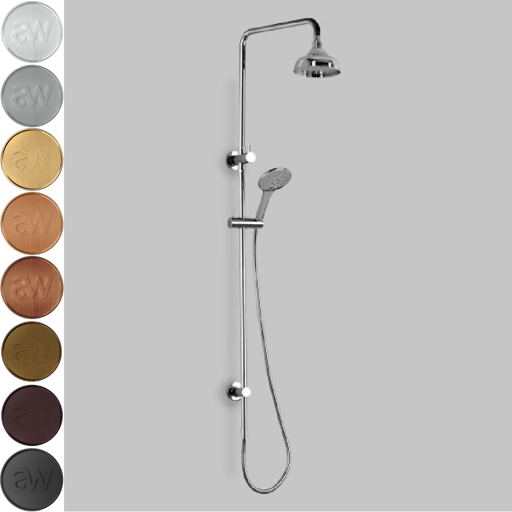 Astra Walker Showers Astra Walker Signature Exposed Shower Set with Diverter, 150mm Rose & Multi-Function Hand Shower