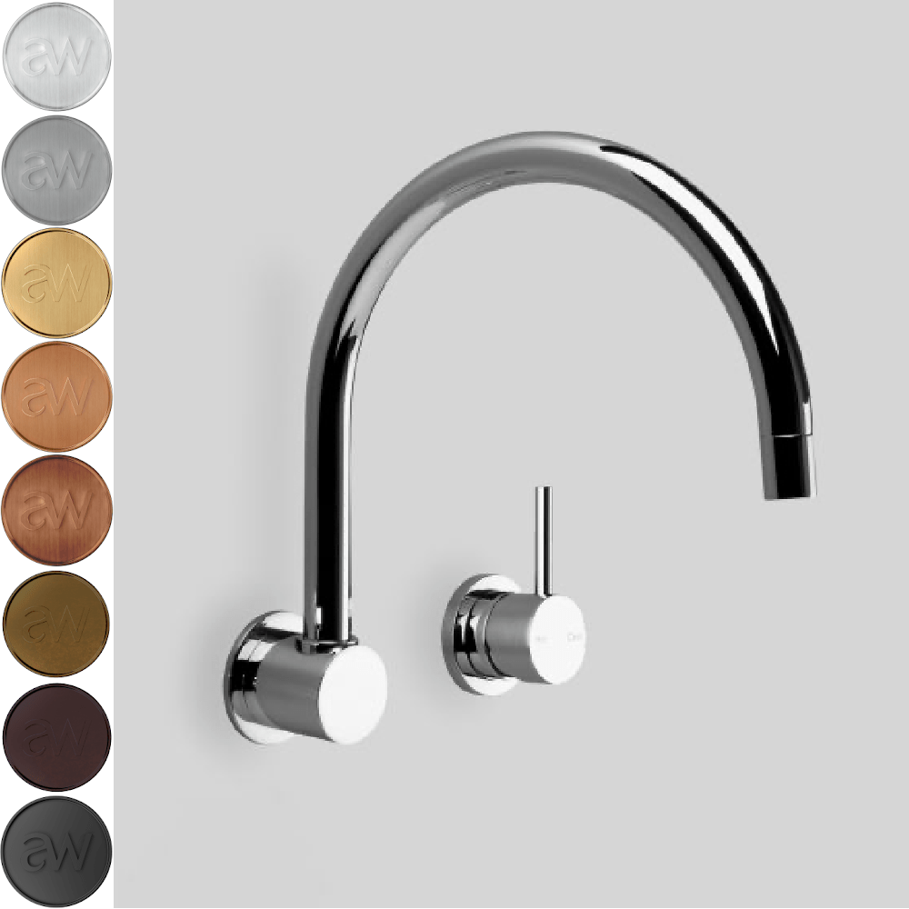 Astra Walker Basin Taps Astra Walker Icon Gooseneck Wall Mixer Set