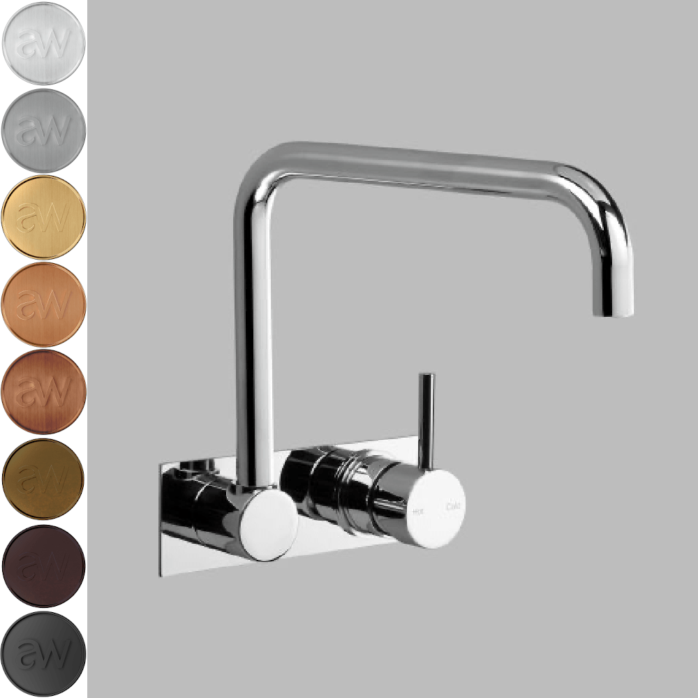 Astra Walker Basin Taps Astra Walker Icon Wall Mixer Set on Backplate
